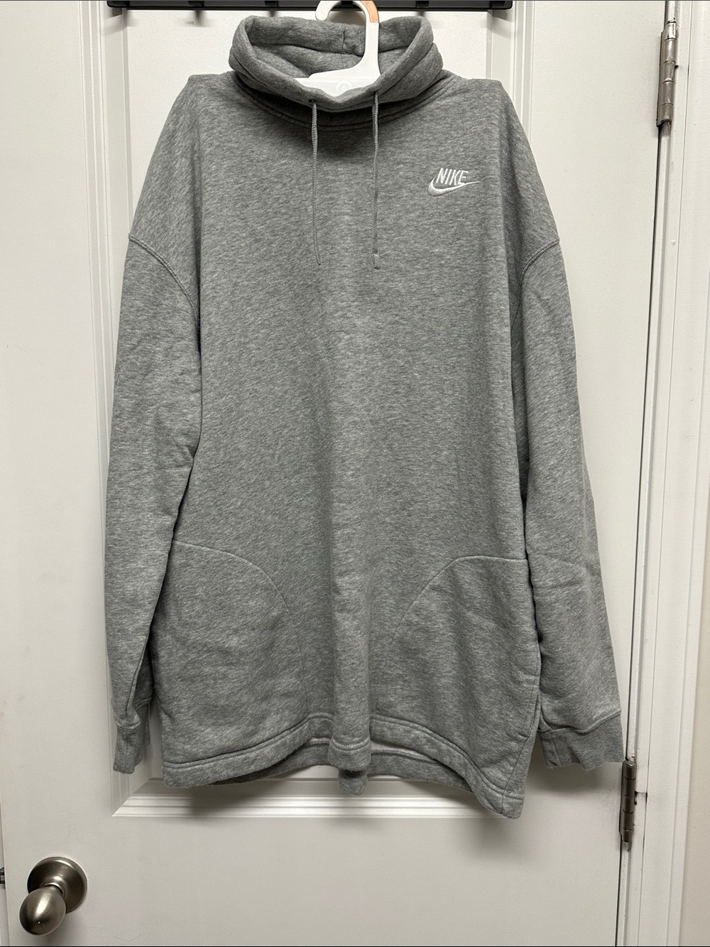Nike Gray Funnel Neck Pullover Sweatshirt